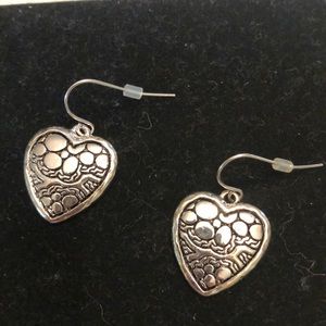 Silver earrings- new